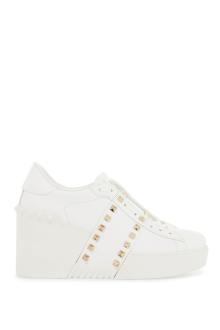 valentino garavani open disco wedge sneakers with