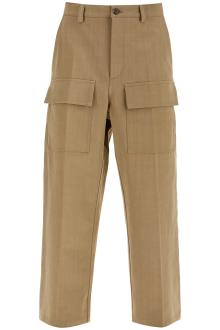 valentino garavani cargo canvas pants in italian style