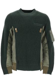 sacai layered effect pullover