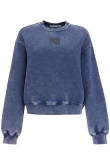 alexander wang boxy crewneck sweat