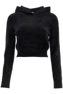 alexander wang hooded chenille sweat