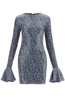 rotate open-back sequin mini dress