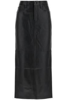 wardrobe. nyc leather column skirt for women