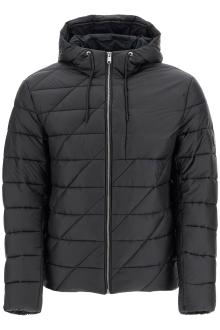 boss lightweight down jacket with hood