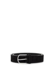 toteme wide suede leather belt with large buckle