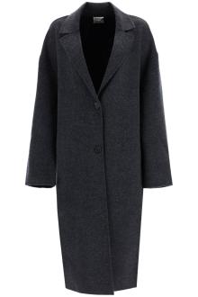 toteme wool blend cocoon coat with