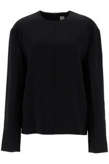 toteme long-sleeved cady top