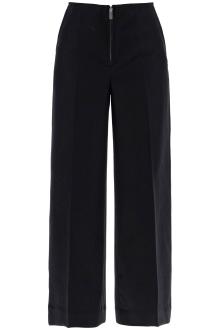 toteme zip-front wide trousers