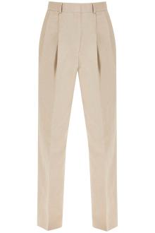 toteme tailored linen blend trousers for men