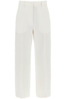 toteme cropped wool blend trousers