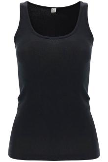 toteme ribbed tank top with spaghetti