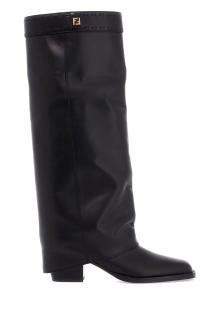 fendi layered boots with heel