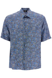 fendi short-sleeved silk shirt by fendi jew