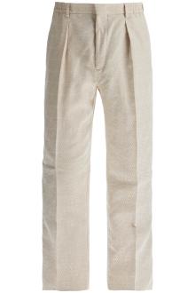 fendi ff labyrinth jacquard pants in