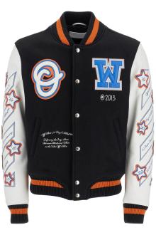 off-white bomber varsity wizard