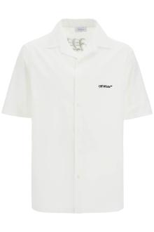 off-white short-sleeved gothic arrow shirt