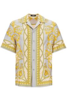 versace &#039;printed silk bowling shirt from the gods&#039; collection