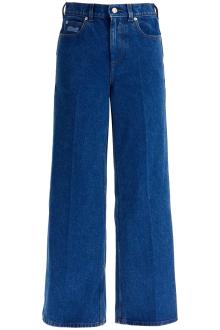 marni wide flared leg jeans with a