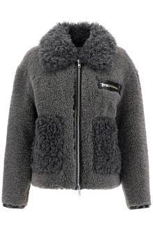 stand studio short eco shearling coat