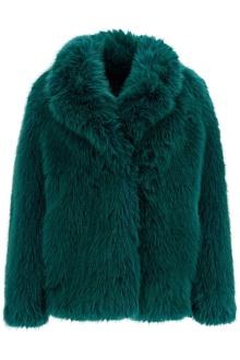 stand studio short hunter coat in faux fur