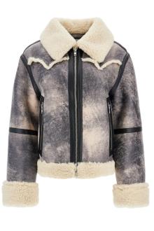 stand studio lessie faux shearling jacket