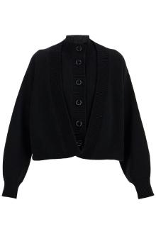 alaia folded cardigan