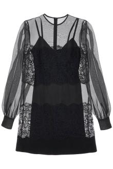 dolce &amp; gabbana short organza and lace dress