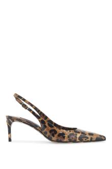 dolce &amp; gabbana leopard print slingback