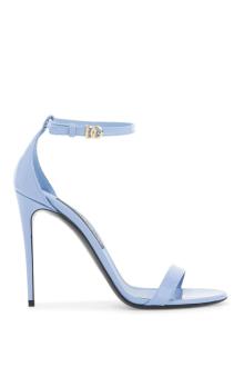 dolce &amp; gabbana glossy leather sandals