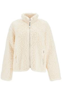 jil sander jacket in teddy knit