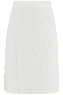 jil sander quilted midi skirt