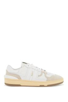 lanvin &quot;mesh and leather clay sneakers with