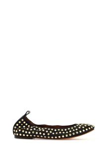 lanvin studded ballet flats