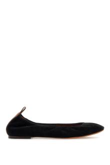 lanvin suede ballet flats for