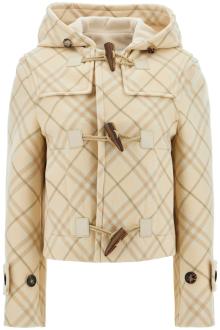 burberry &#039;montgomery cropped in wool and cash