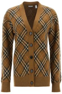 burberry ered wool and mohair cardigan sweater