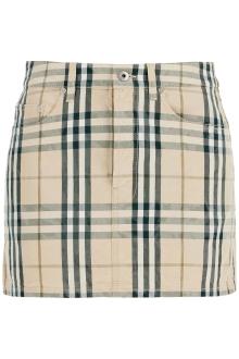 burberry checkered mini sk