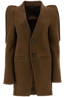 rick owens &quot;melton wool metro blazer coat in