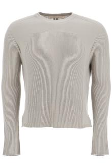 rick owens &#039;ribbed wool geo pullover swe