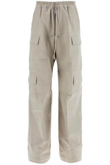 rick owens heavy poplin cargo pants with belas