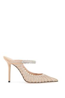 jimmy choo crystal embellished bing 100 mules