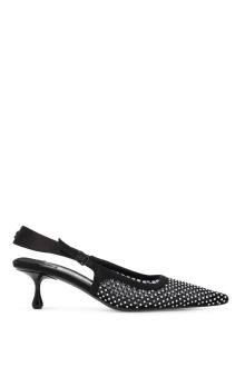 jimmy choo &#039;mesh and satin slingback amel 50 dãcol