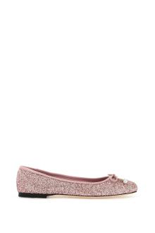 jimmy choo glittery elm ballet