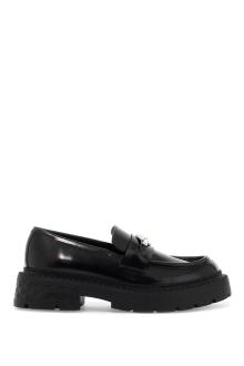 jimmy choo marlow leather loafers in