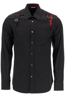 alexander mcqueen macqueen tartan harness shirt for