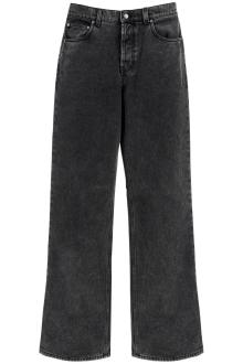 alexander mcqueen low-waisted baggy jeans