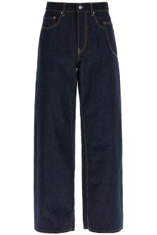 golden goose wide one-washed jeans