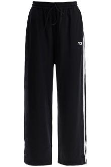 y-3 cropped wide-leg joggers with