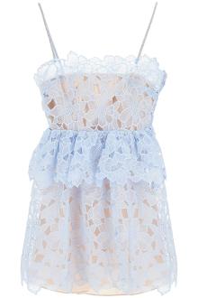 self portrait mini organza lace dress in 9