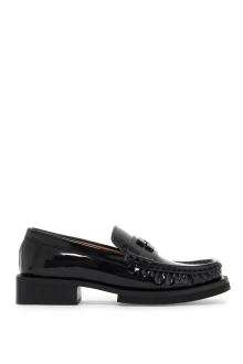 ganni butterfly logo loafers